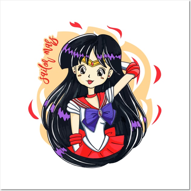 Sailor mars Wall Art by Guarda Chuva